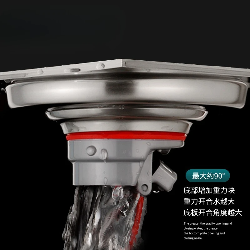 15cm stainless steel floor drain, 20X20cm shower large displacement floor drain for bathroom
15cm stainless steel floor drain, 20X20cm shower large displacement floor drain for bathroom