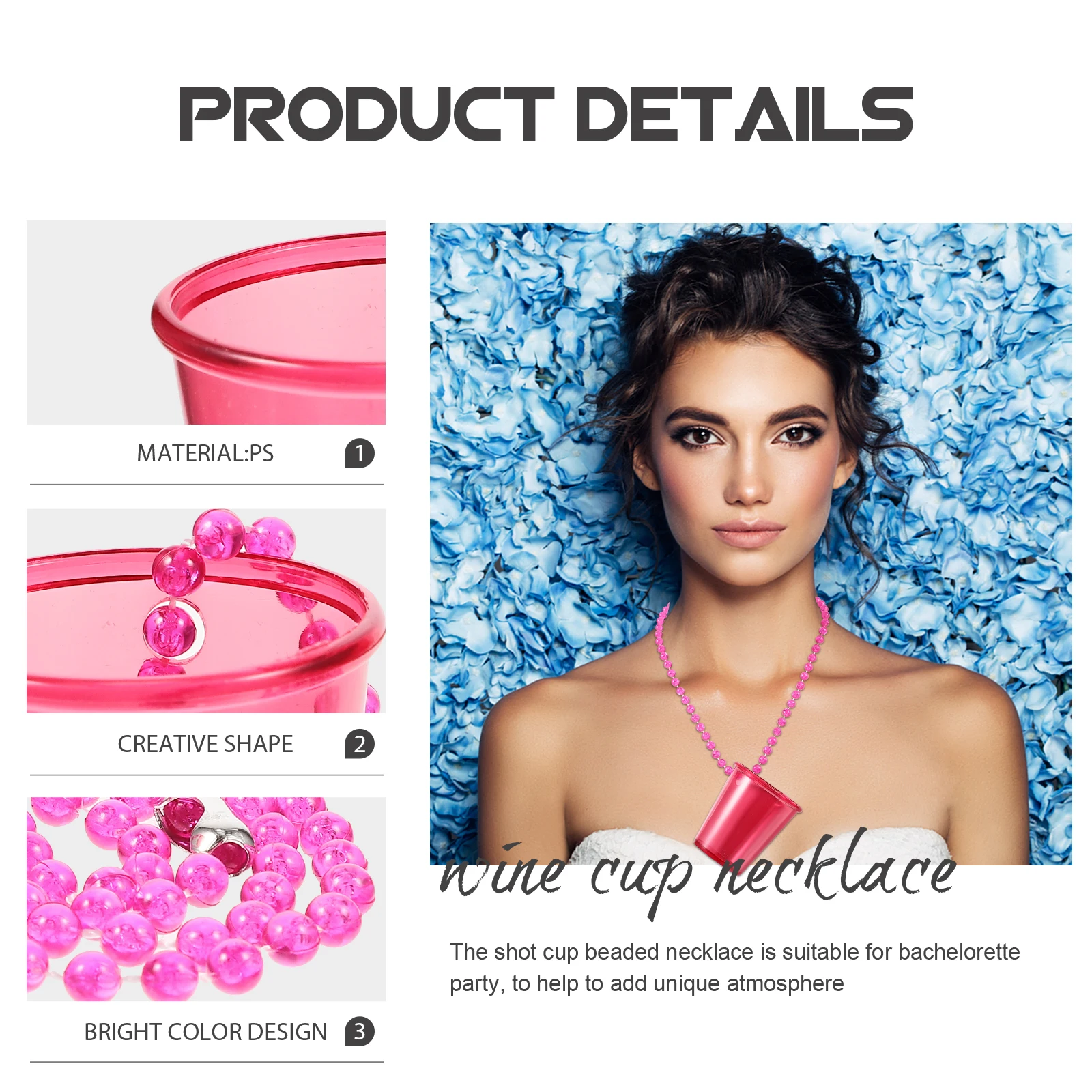 12Pcs Premium Beaded Shot Cups Necklace Exquisite Colorful Compact Cup Chain for Party Gift Reusable Drinkware Decorative Props
12Pcs Premium Beaded Shot Cups Necklace Exquisite Colorful Compact Cup Chain for Party Gift Reusable Drinkware Decorative Props