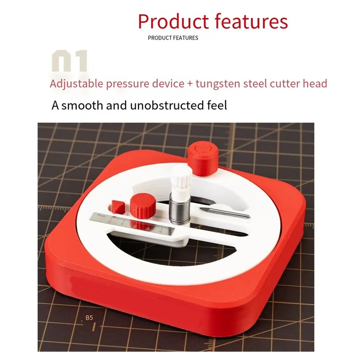 Utility Design Circle Cutter (1-45mm) Model Making Tool, Adjustable Compass Cutter, Includes Positioning Tool
Utility Design Circle Cutter (1-45mm) Model Making Tool, Adjustable Compass Cutter, Includes Positioning Tool