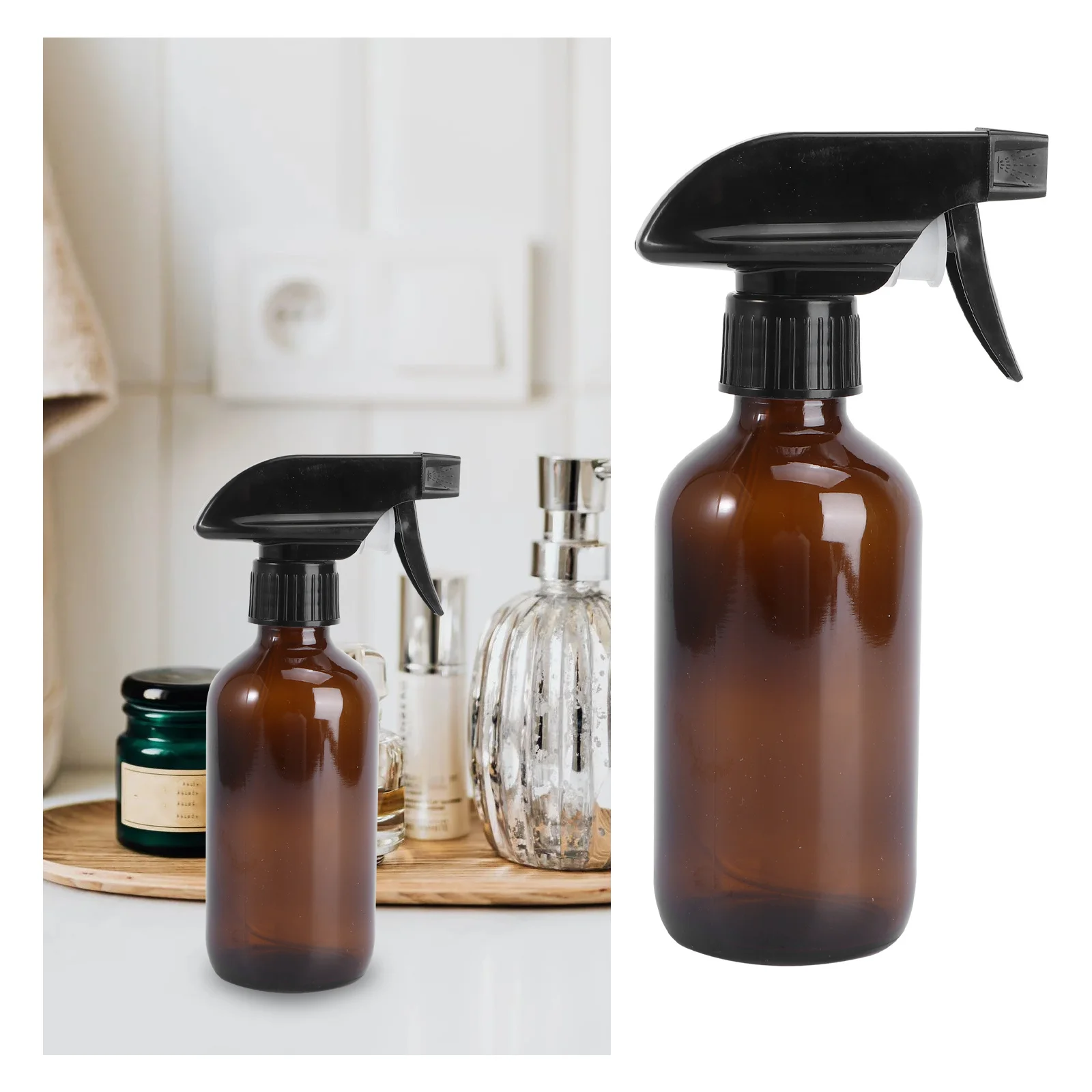 5Pcs 250ml Glass Water Sprayer Bottle Empty Refillable for Aromatherapy Cleaning Products Leakproof Easy to Use
5Pcs 250ml Glass Water Sprayer Bottle Empty Refillable for Aromatherapy Cleaning Products Leakproof Easy to Use