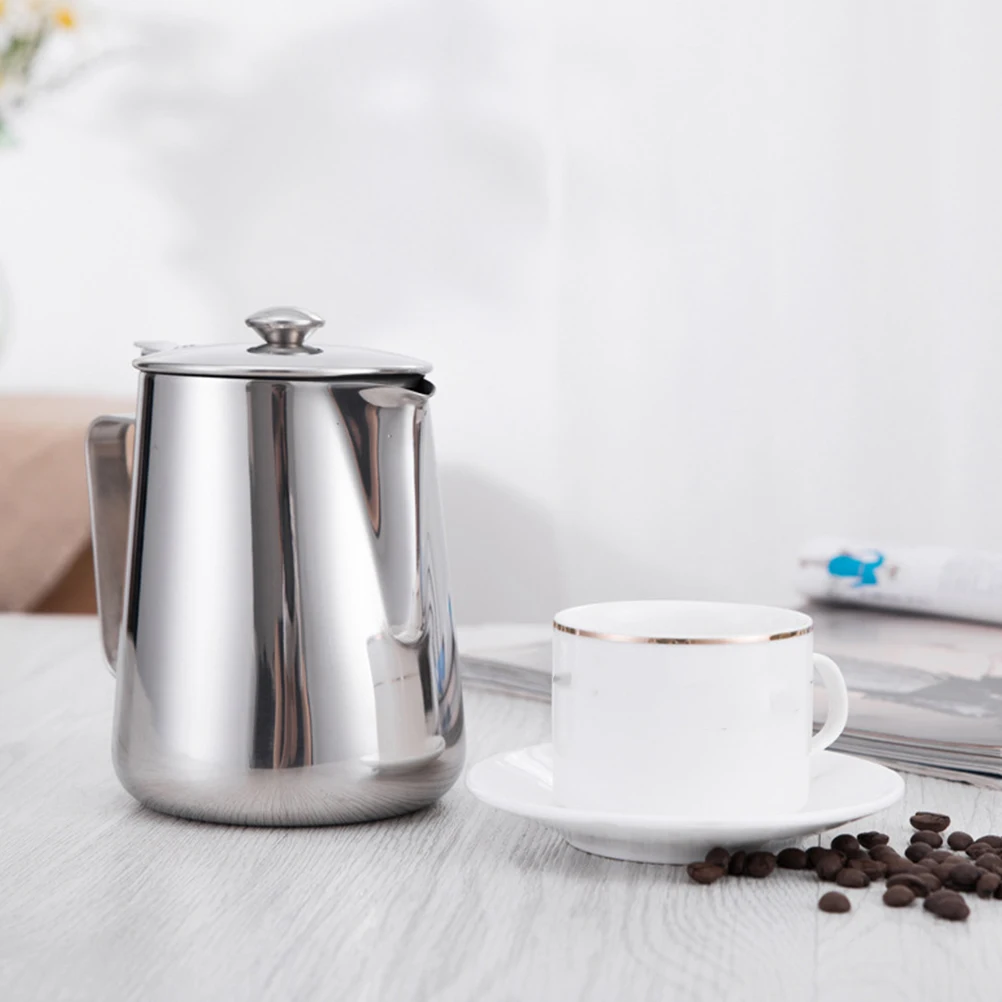 Stainless Steel Milk Frothing Pitcher Smooth Espresso Steaming Cup Coffee Latte Art Pitcher Tea Kettle
Stainless Steel Milk Frothing Pitcher Smooth Espresso Steaming Cup Coffee Latte Art Pitcher Tea Kettle
