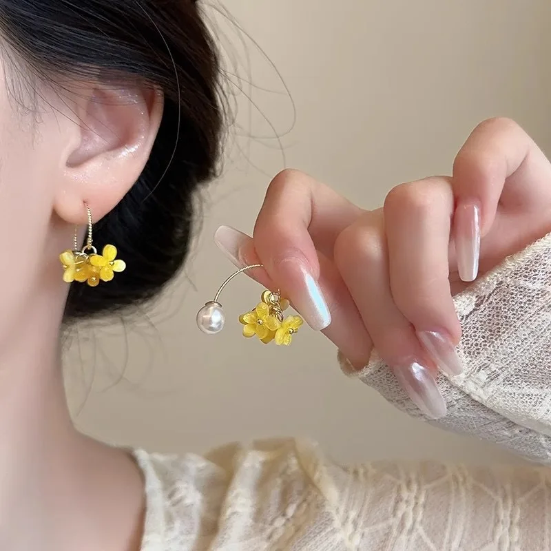 Super fairy osmanthus fringed pearl earrings women's sweet and gentle niche earrings French retro versatile atmosphere earrings
Super fairy osmanthus fringed pearl earrings women's sweet and gentle niche earrings French retro versatile atmosphere earrings