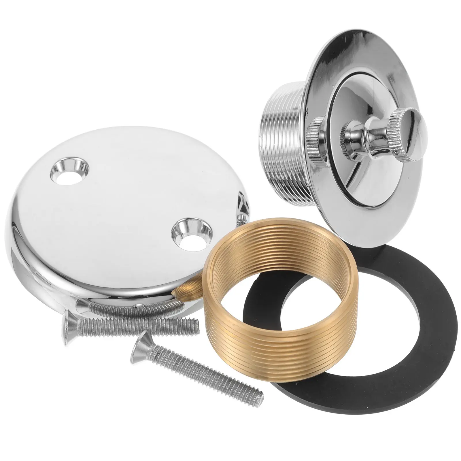 1Set American Style Bathtub Drain Stopper Kit Chrome Tub Drain Replacement Assembly Tub Water Stopper Odor
1Set American Style Bathtub Drain Stopper Kit Chrome Tub Drain Replacement Assembly Tub Water Stopper Odor