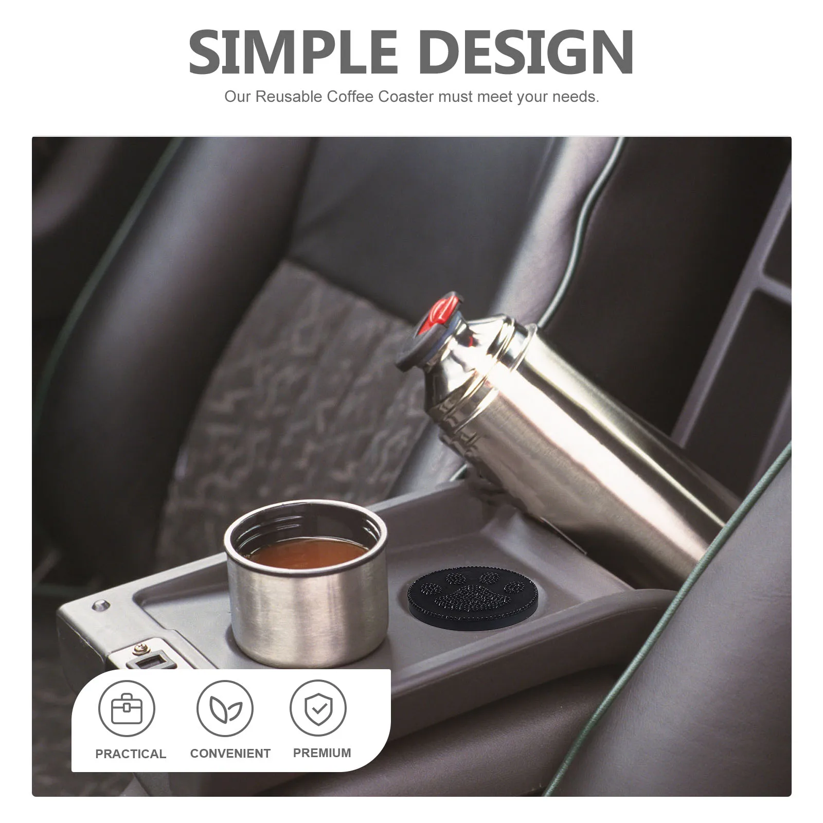 2 Pcs Anti-slip Car Coaster Coffee Table Coasters Anti-skid Cup Mat Circular Pp Holder
2 Pcs Anti-slip Car Coaster Coffee Table Coasters Anti-skid Cup Mat Circular Pp Holder