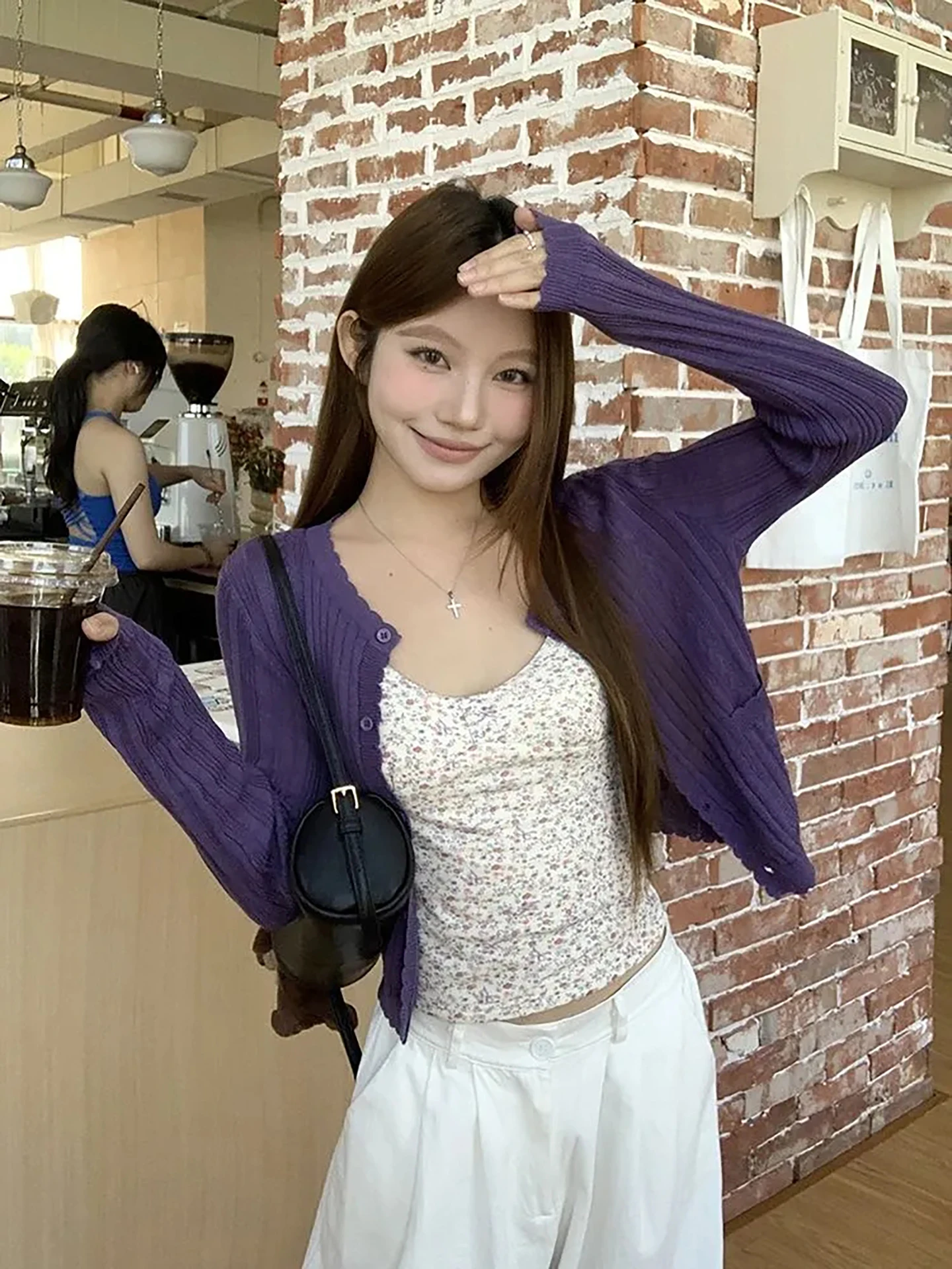Soft Purple Knitted Open Cardigan Women's Commute Faion Spring 2026 New Sle Lazy Girl Inner Floral Strap Vest Set
Soft Purple Knitted Open Cardigan Women's Commute Faion Spring 2026 New Sle Lazy Girl Inner Floral Strap Vest Set