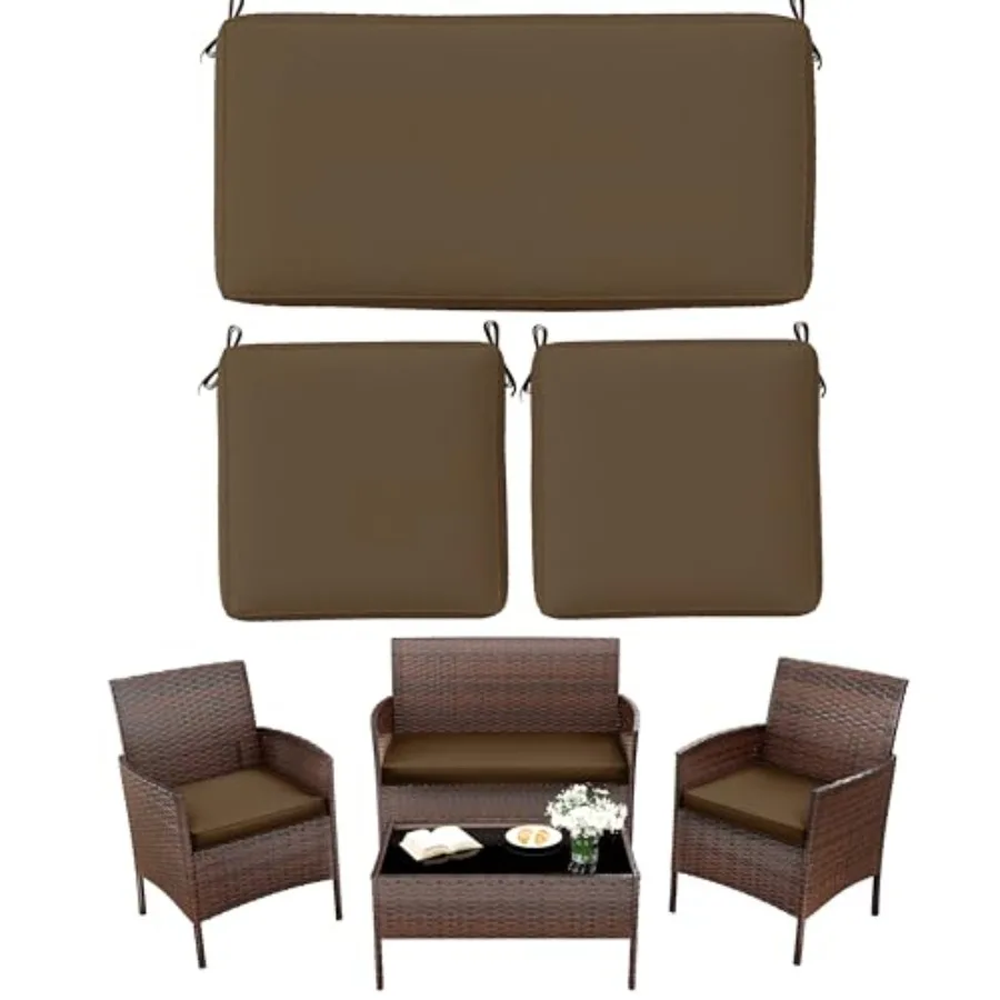 3 Pack Outdoor Replacement Cushions Fit for 4-Seater Wicker Rattan Patio Conversation Set 36x18x3 18x18x3 Liner and Cover
3 Pack Outdoor Replacement Cushions Fit for 4-Seater Wicker Rattan Patio Conversation Set 36x18x3 18x18x3 Liner and Cover
