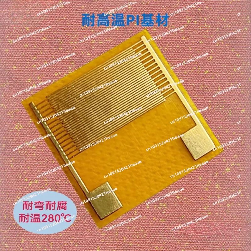 Suitable for PI/PET flexible interdigital electrode IDE capacitive array gas biological humidity sensor chip smart wear
Suitable for PI/PET flexible interdigital electrode IDE capacitive array gas biological humidity sensor chip smart wear