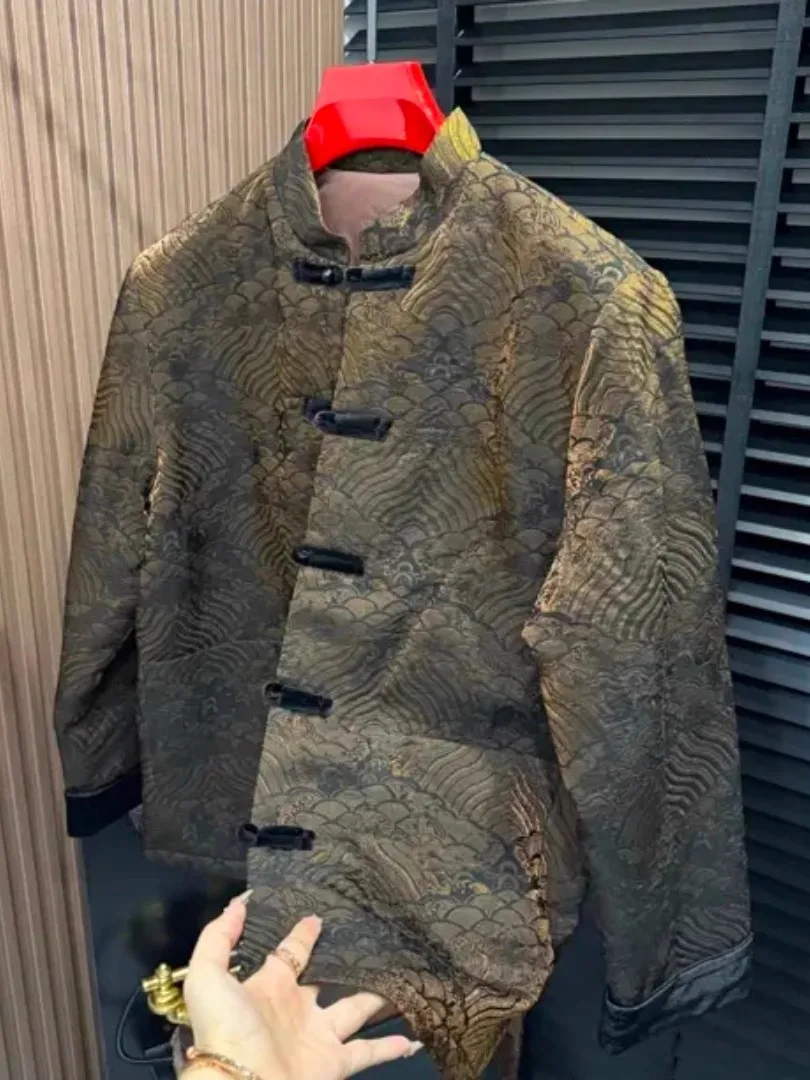 New Men's Autumn Winter Fashionable Tang Suit Jacket High Quality National Trend Button Design Business Casual Stylish Outerwear
New Men's Autumn Winter Fashionable Tang Suit Jacket High Quality National Trend Button Design Business Casual Stylish Outerwear