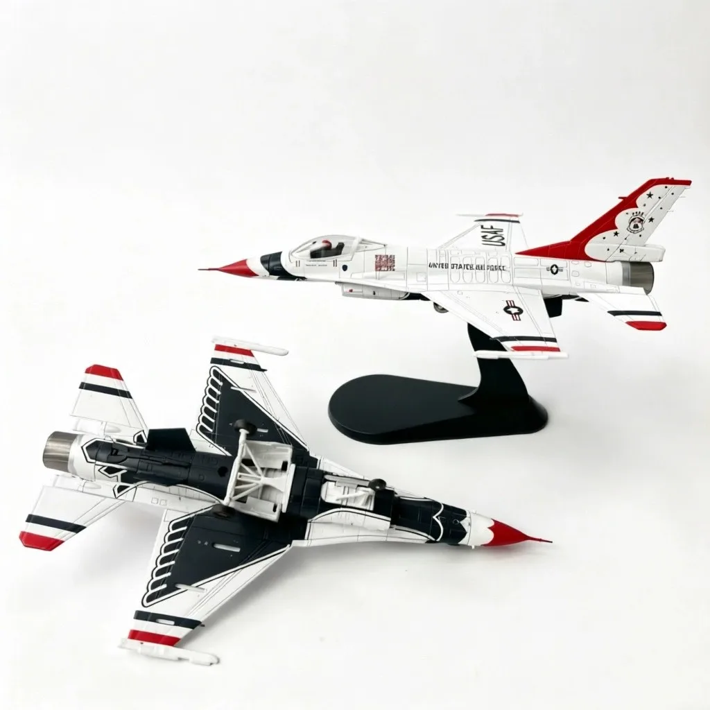 Масштабная модель самолета F-16C Thunderbird 1/72, истребитель F16, игрушечный самолет из сплава для коллекции и подарков
Масштабная модель самолета F-16C Thunderbird 1/72, истребитель F16, игрушечный самолет из сплава для коллекции и подарков