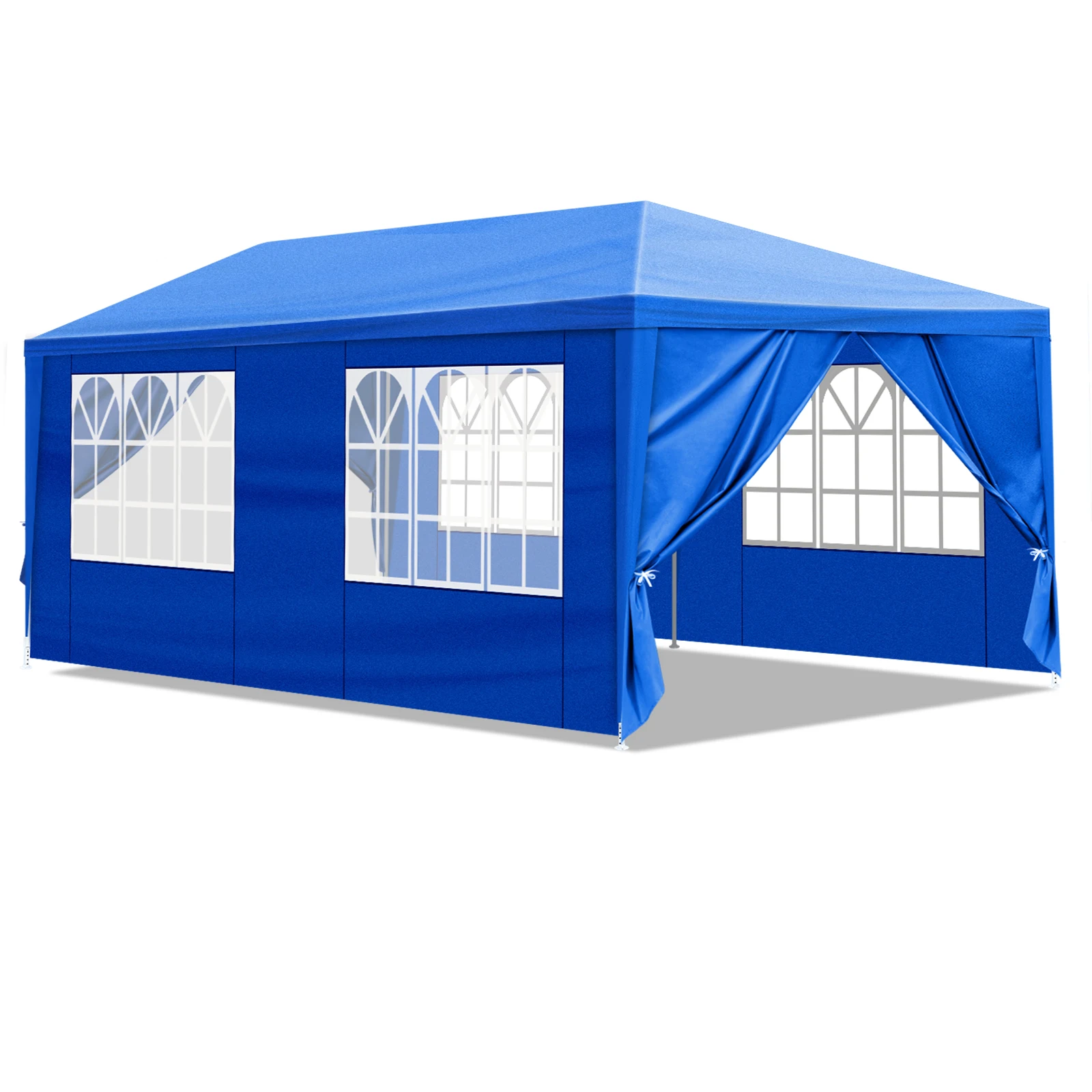 10'x20' Outdoor Party Tent with 6 Removable Sidewalls, Waterproof Canopy Patio Wedding Gazebo, Blue
10'x20' Outdoor Party Tent with 6 Removable Sidewalls, Waterproof Canopy Patio Wedding Gazebo, Blue