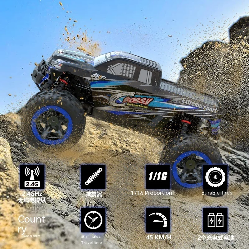 Rc Vehicle High-speed Climbing Vehicle 1:16 All Terrain Remote Control Vehicle Drift Four-wheel Drive Large Vehicle Off-road
Rc Vehicle High-speed Climbing Vehicle 1:16 All Terrain Remote Control Vehicle Drift Four-wheel Drive Large Vehicle Off-road