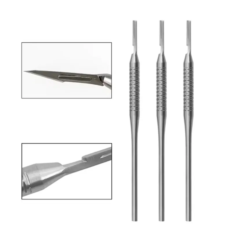 Ручка для стоматологического скальпеля, прямая, из нержавеющей стали, для лезвий, стоматологические инструменты
Ручка для стоматологического скальпеля, прямая, из нержавеющей стали, для лезвий, стоматологические инструменты