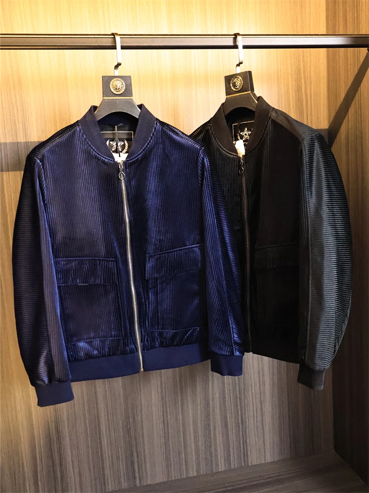 Faionable Urban Men's Corduroy Jaet Baseball Collar Casual Loose Fit Long Sve Autumn Outerwear Pure Color Versatile
Faionable Urban Men's Corduroy Jaet Baseball Collar Casual Loose Fit Long Sve Autumn Outerwear Pure Color Versatile