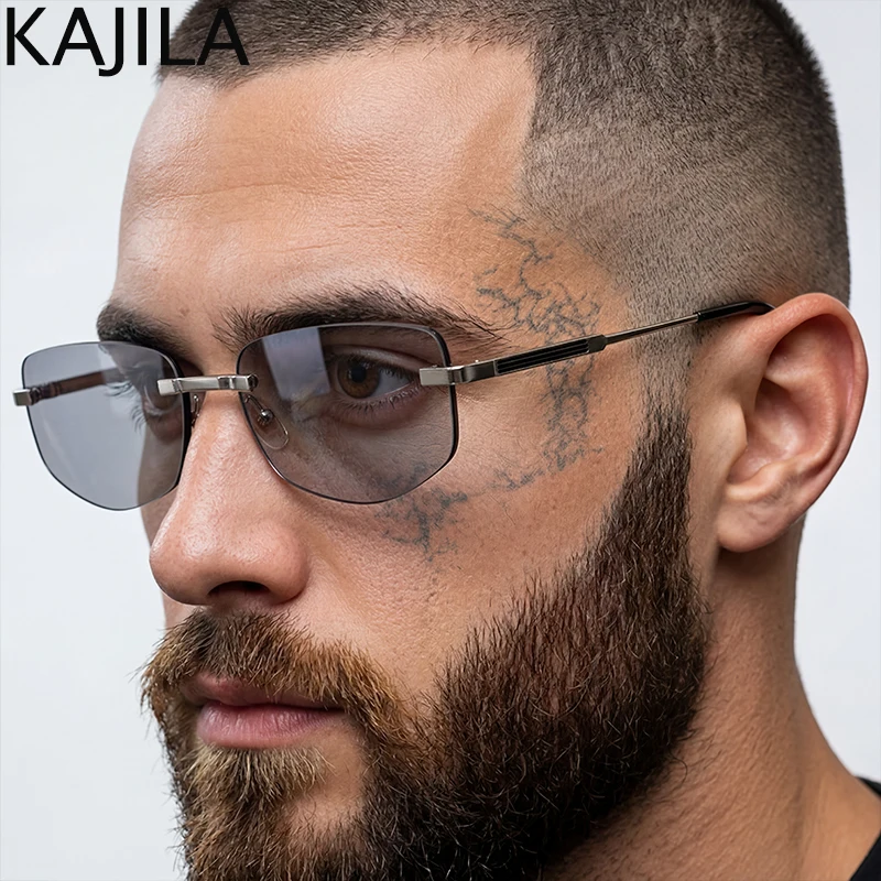 Y2K Punk Rectangle Rimless Sunglasses Men 2026 Luxury Brand Vintage Polygon Metal Frame Sun Glasses Male Retro Frameless Shades
Y2K Punk Rectangle Rimless Sunglasses Men 2026 Luxury Brand Vintage Polygon Metal Frame Sun Glasses Male Retro Frameless Shades
