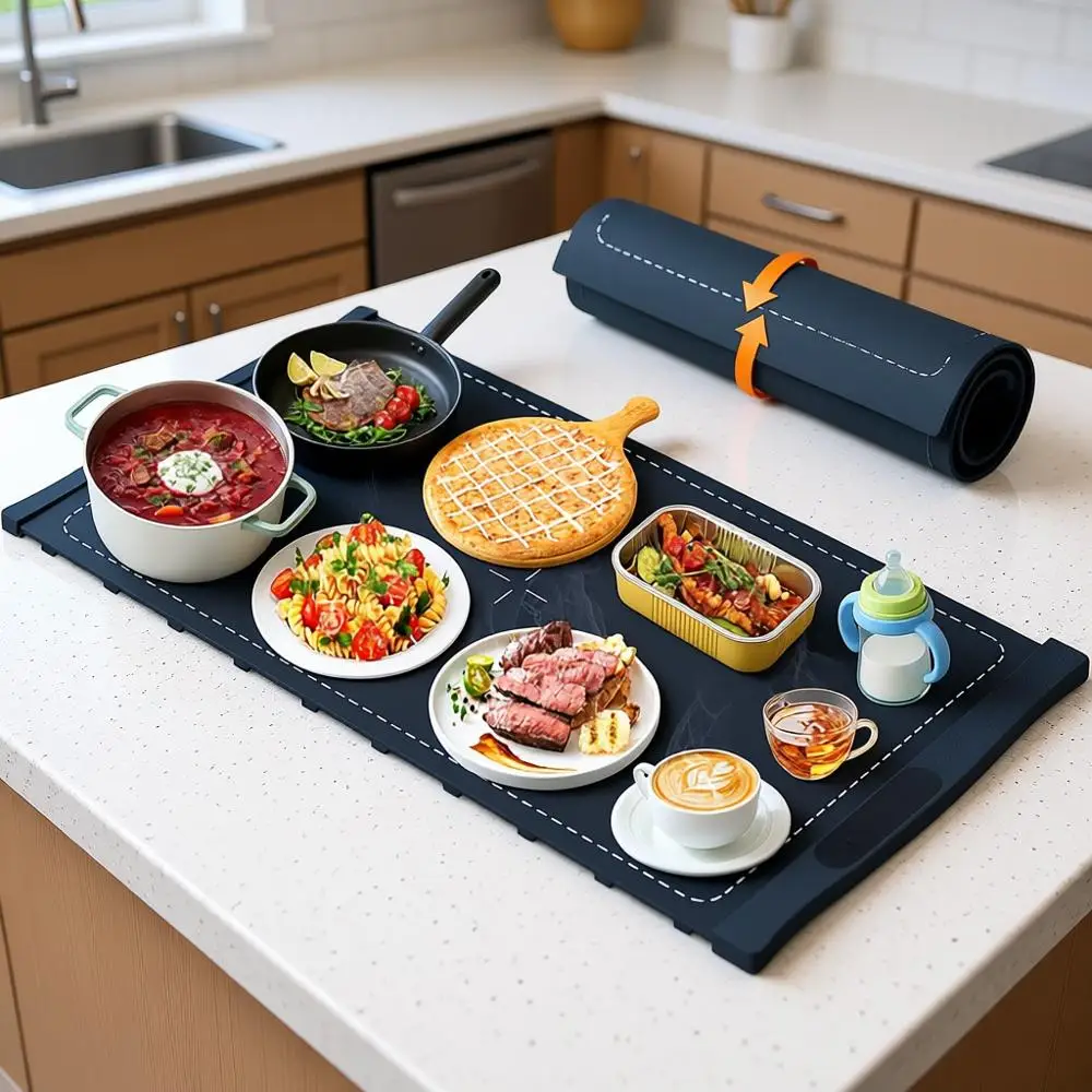 Large Electric Warming Tray, Silicone Heating Pad, 6-Temp Adjustable, Timer & Safety Lock, Auto-Off for Countertops, Party Use B
Large Electric Warming Tray, Silicone Heating Pad, 6-Temp Adjustable, Timer & Safety Lock, Auto-Off for Countertops, Party Use B