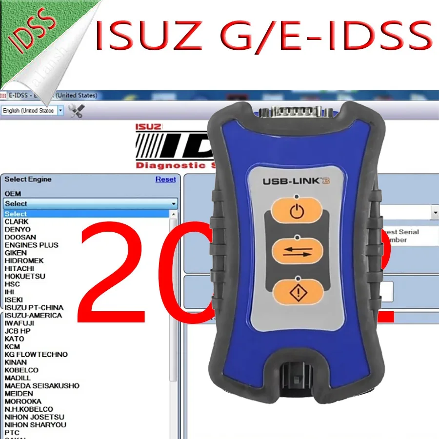 For Isuzu IDSS G-IDSS E-IDSS Commercial Vehicles Excavator Truck Diagnostic Scanner Tool + NEXQ USB LINK 3 Nitro
For Isuzu IDSS G-IDSS E-IDSS Commercial Vehicles Excavator Truck Diagnostic Scanner Tool + NEXQ USB LINK 3 Nitro