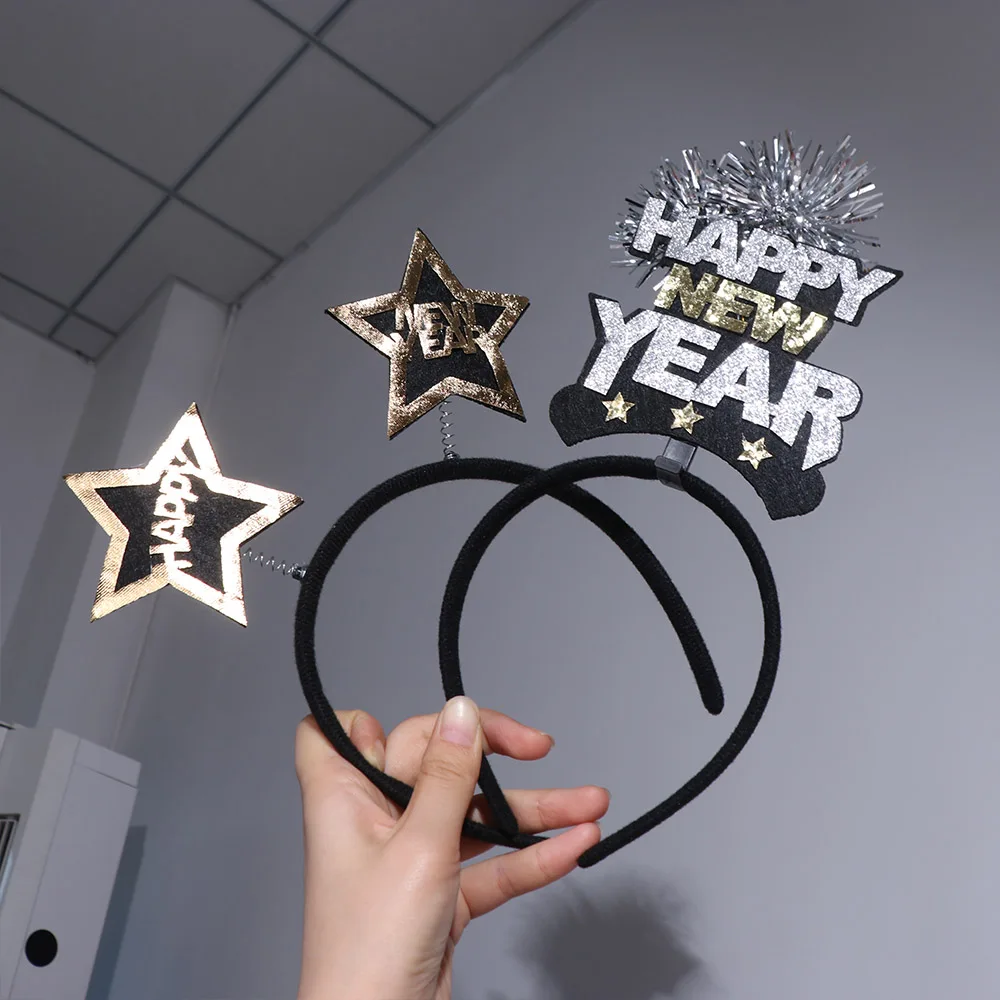 Gold Silver Happy New Year Headband Glitter Decorative 2025 New Year Hairband Hair Hoop Headwear Party Photo Props
Gold Silver Happy New Year Headband Glitter Decorative 2025 New Year Hairband Hair Hoop Headwear Party Photo Props