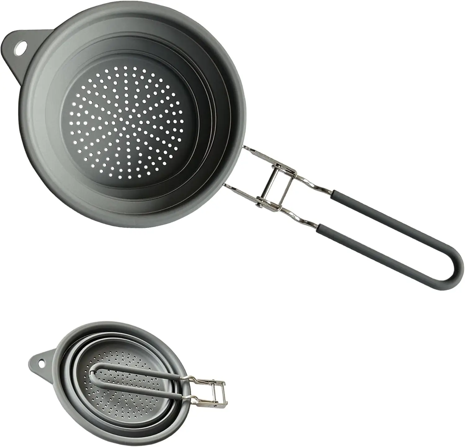 Silicone Collapsible Colander with Handle,Home/RV Kitchen Space Saving Silicone Colander,Drainage of Food,Vegetables,Fruits (Gre
Silicone Collapsible Colander with Handle,Home/RV Kitchen Space Saving Silicone Colander,Drainage of Food,Vegetables,Fruits (Gre