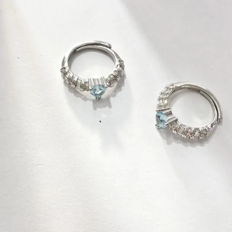 Seiko High Carbon Diamond Artificial Santa Maria Heart Aquamarine Diamond Ring Light Luxury Ice Flower Cut Love Ring Women's Rin
Seiko High Carbon Diamond Artificial Santa Maria Heart Aquamarine Diamond Ring Light Luxury Ice Flower Cut Love Ring Women's Rin