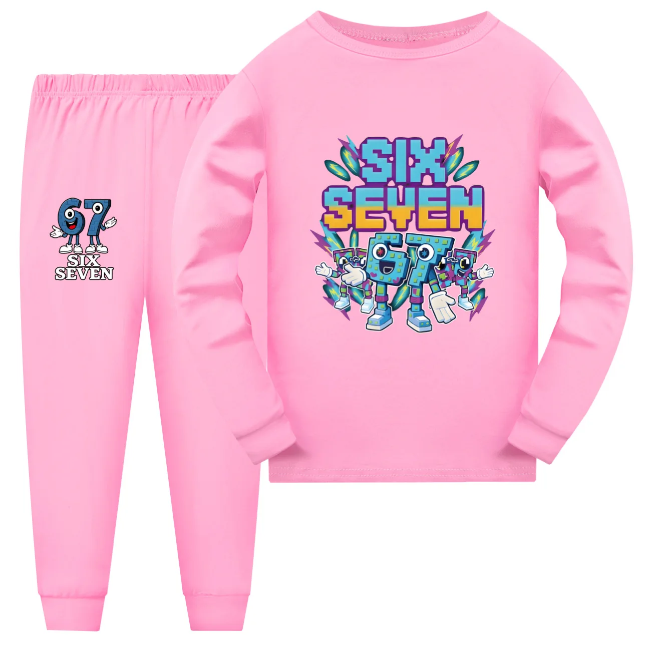 67 Пижамы Brainrot Kids Steal A Brainrot, комплекты пижам из 2 предметов для мальчиков и девочек, одежда для шестисевых детей, футболка с длинными рукавами, брюки
67 Пижамы Brainrot Kids Steal A Brainrot, комплекты пижам из 2 предметов для мальчиков и девочек, одежда для шестисевых детей, футболка с длинными рукавами, брюки