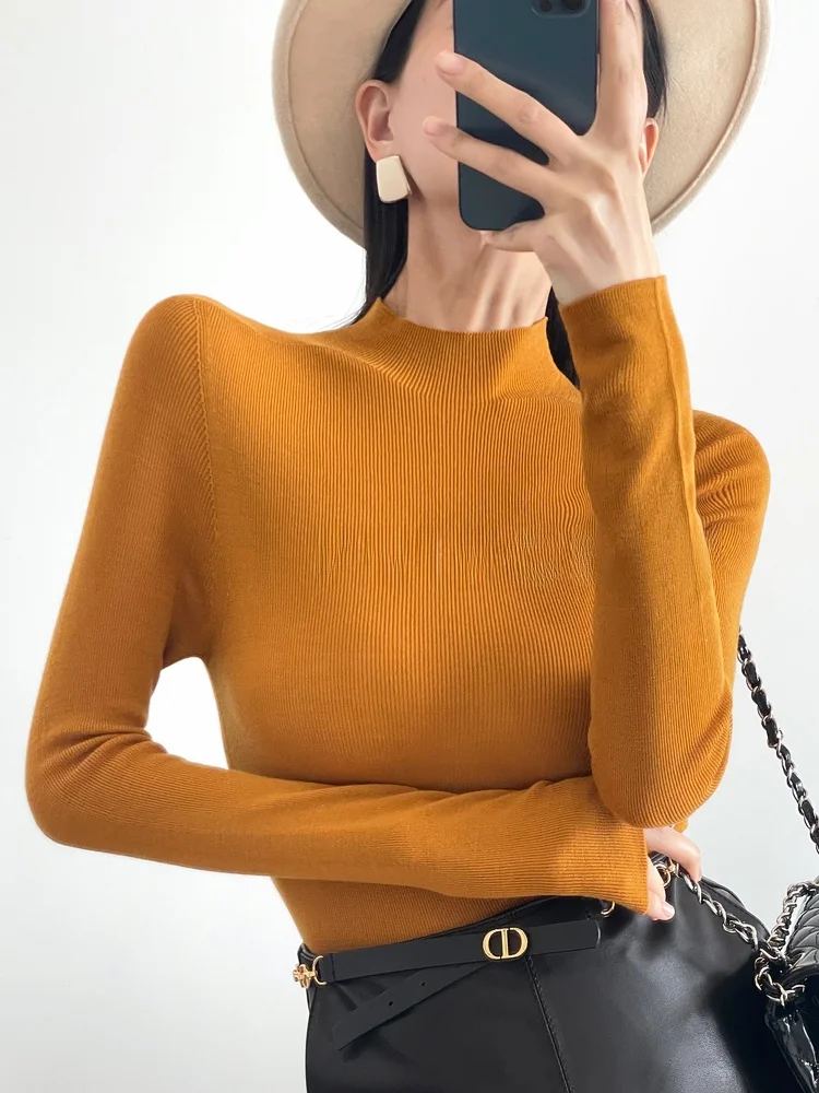 Yangzi Yarn 00, шерстяной интегрированный вязаный свитер, женский осенне-зимний свитер с воротником-стойкой, облегающий мягкий свитер...
Yangzi Yarn 00, шерстяной интегрированный вязаный свитер, женский осенне-зимний свитер с воротником-стойкой, облегающий мягкий свитер...