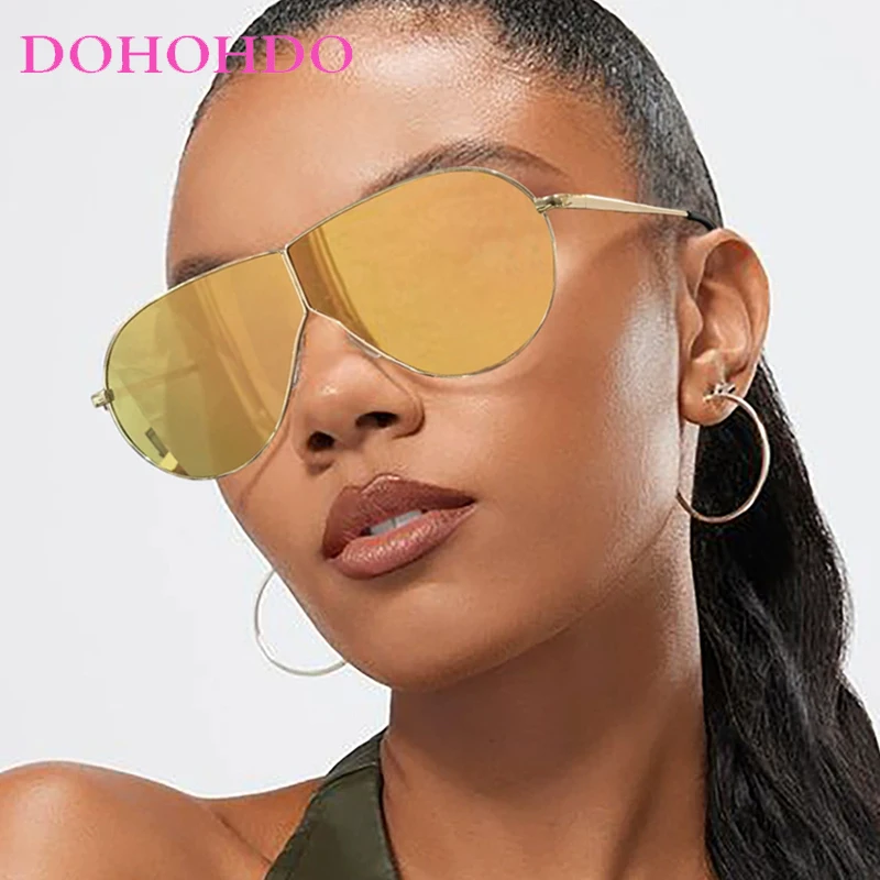 DOHOHDO UV400 Popular Vintage Luxury Brand Designer Pilot Sunglasses Women For Men Shades Big Frame Windproof Punk Sun Glasses
DOHOHDO UV400 Popular Vintage Luxury Brand Designer Pilot Sunglasses Women For Men Shades Big Frame Windproof Punk Sun Glasses