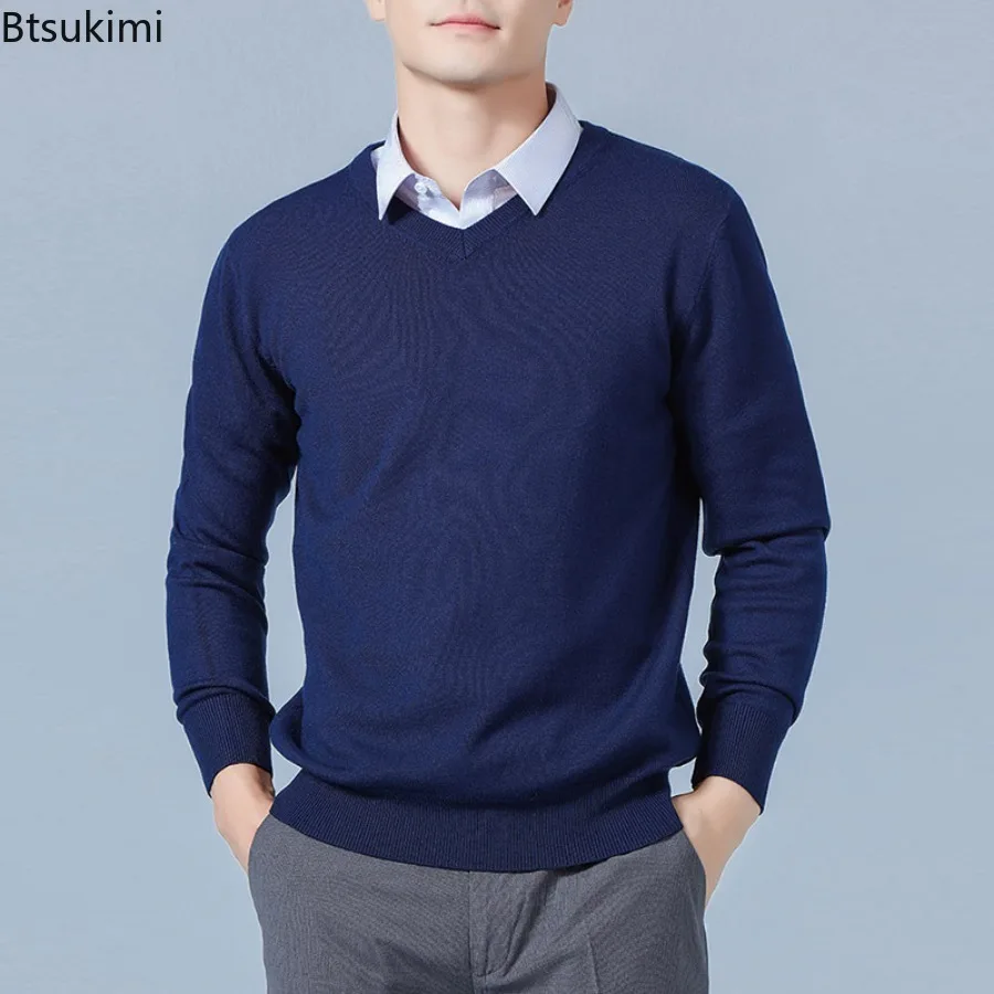 Мягкий кашемировый свитер, мужская одежда, осенне-зимний пуловер, деловой повседневный низ с v-образным вырезом, вязаный шерстяной облегающий трикотаж, мужской
Мягкий кашемировый свитер, мужская одежда, осенне-зимний пуловер, деловой повседневный низ с v-образным вырезом, вязаный шерстяной облегающий трикотаж, мужской
