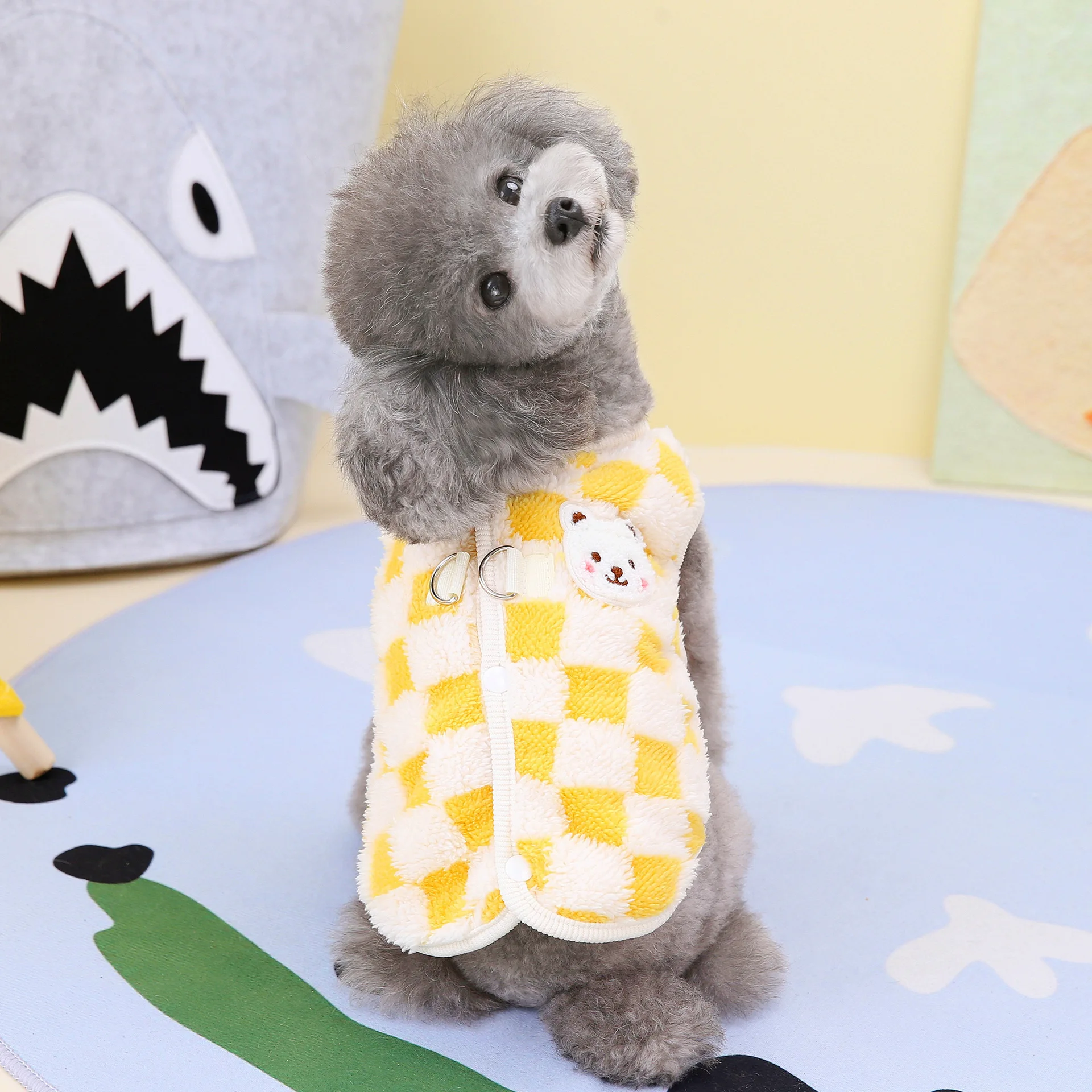 Winter Pet Clothing Dog Clothing Pet Supplies Cat Clothes Checkerboard 2 Foot Vest
Winter Pet Clothing Dog Clothing Pet Supplies Cat Clothes Checkerboard 2 Foot Vest