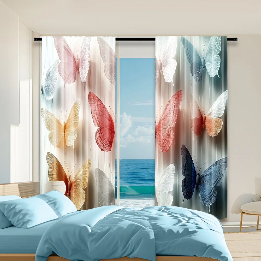 2 pcs, versatile polyester transparent curtains for home decoration Elegant Butterfly 1 for use in bedrooms and living rooms
2 pcs, versatile polyester transparent curtains for home decoration Elegant Butterfly 1 for use in bedrooms and living rooms