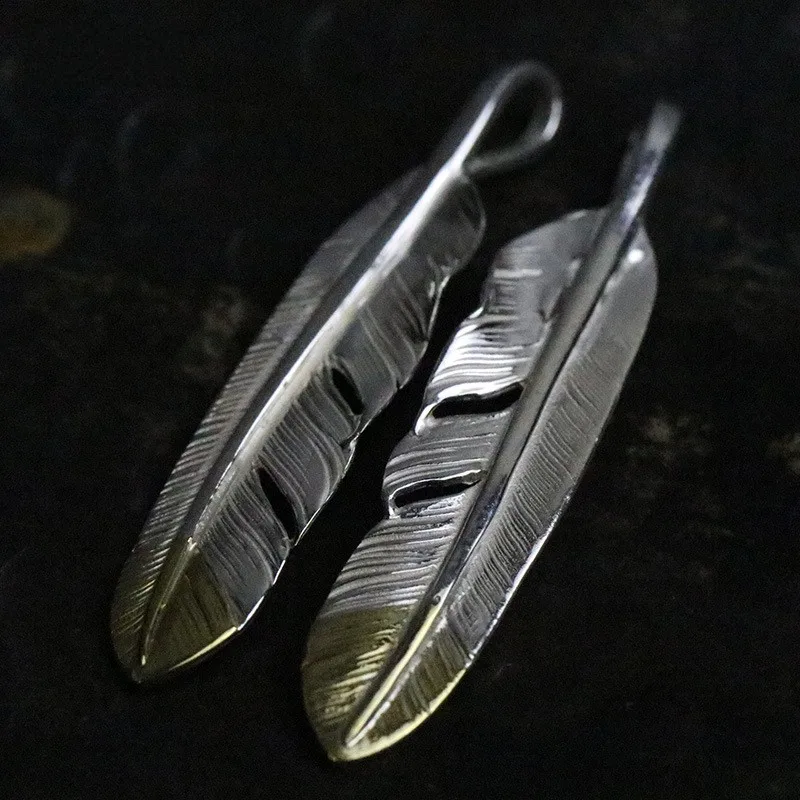 BOCAI New Latest Engraved Genuine Little Feather Pendant for Men and Women s925 Silver Handmade Jewelry Accessories
BOCAI New Latest Engraved Genuine Little Feather Pendant for Men and Women s925 Silver Handmade Jewelry Accessories