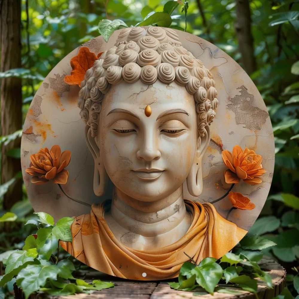 Tathagata Buddha Aluminum Round Sign, Art Deco Metal Wall Decor, Durable HD Print for Home, Office, Garage, Cafe - Ideal Gift
Tathagata Buddha Aluminum Round Sign, Art Deco Metal Wall Decor, Durable HD Print for Home, Office, Garage, Cafe - Ideal Gift