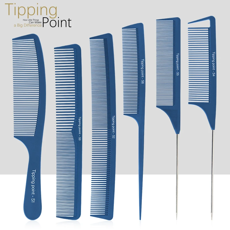 6-Piece Heat Resistant Anti-Static Pin Rat Tip Tail Hair Comb Set Plastic Brush Combs Professional Barber Styling Tool For Salon
6-Piece Heat Resistant Anti-Static Pin Rat Tip Tail Hair Comb Set Plastic Brush Combs Professional Barber Styling Tool For Salon