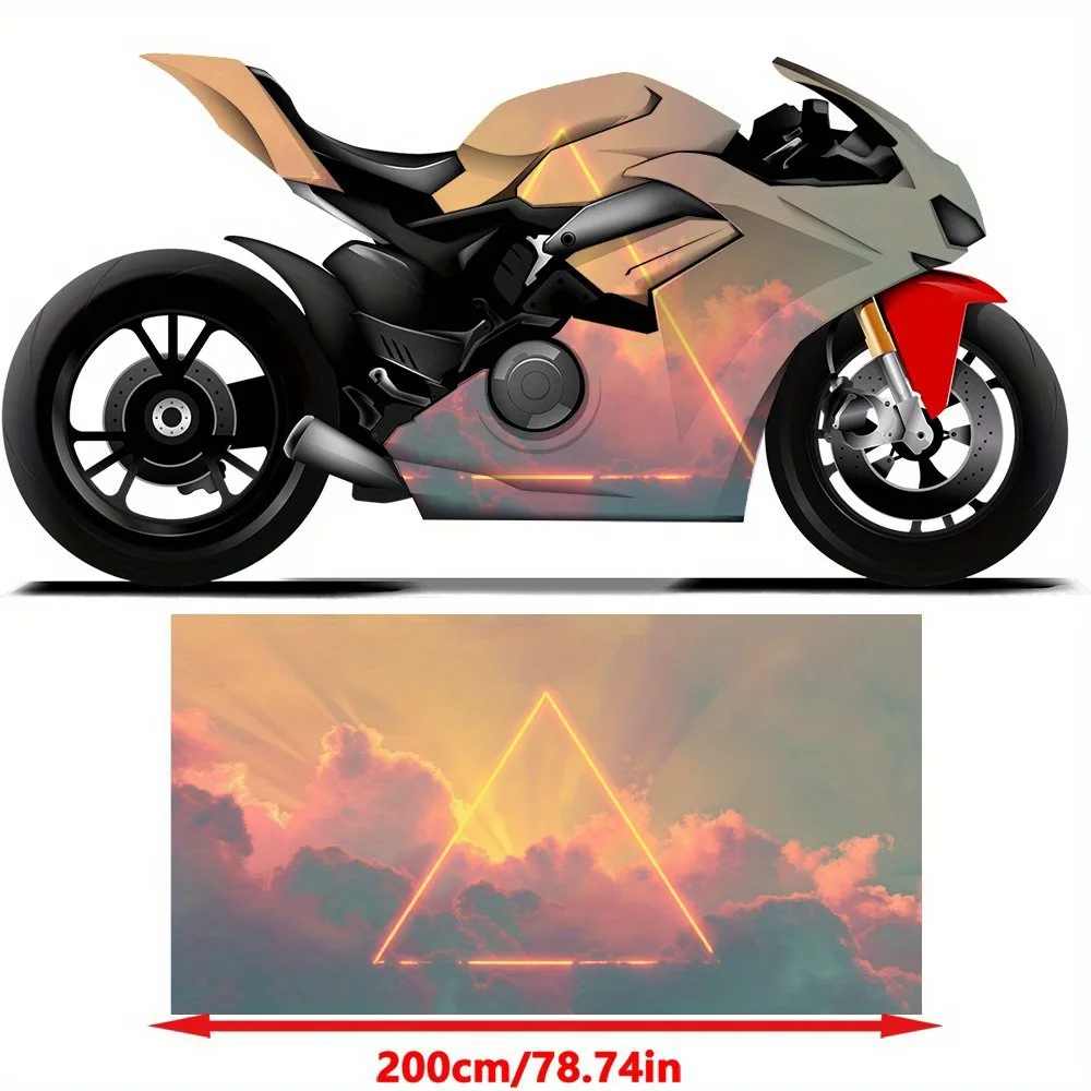 Vivid Cloud Scenery Decals, Triangular Motorcycle Art,Motorcycle Vinyl Wrap, Waterproof Removable Decal Sticker, Universal Fit f
Vivid Cloud Scenery Decals, Triangular Motorcycle Art,Motorcycle Vinyl Wrap, Waterproof Removable Decal Sticker, Universal Fit f