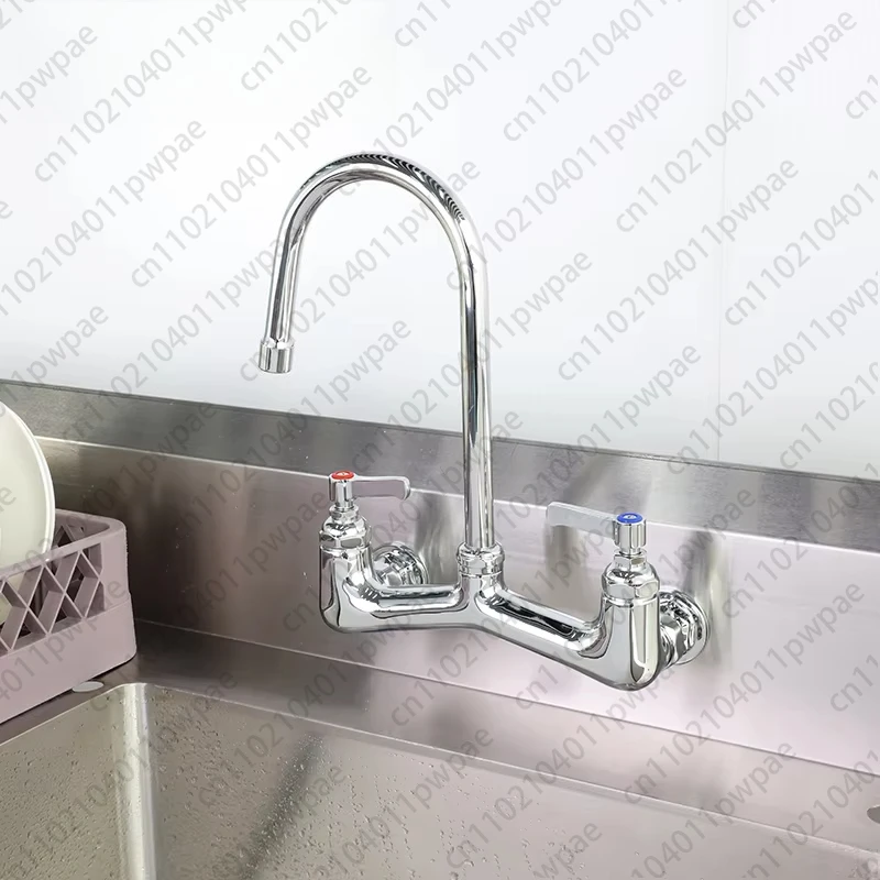 Смеситель с двойным отверстием, кухонная мойка из твердой латуни, настенная функция горячей и холодной воды
Смеситель с двойным отверстием, кухонная мойка из твердой латуни, настенная функция горячей и холодной воды