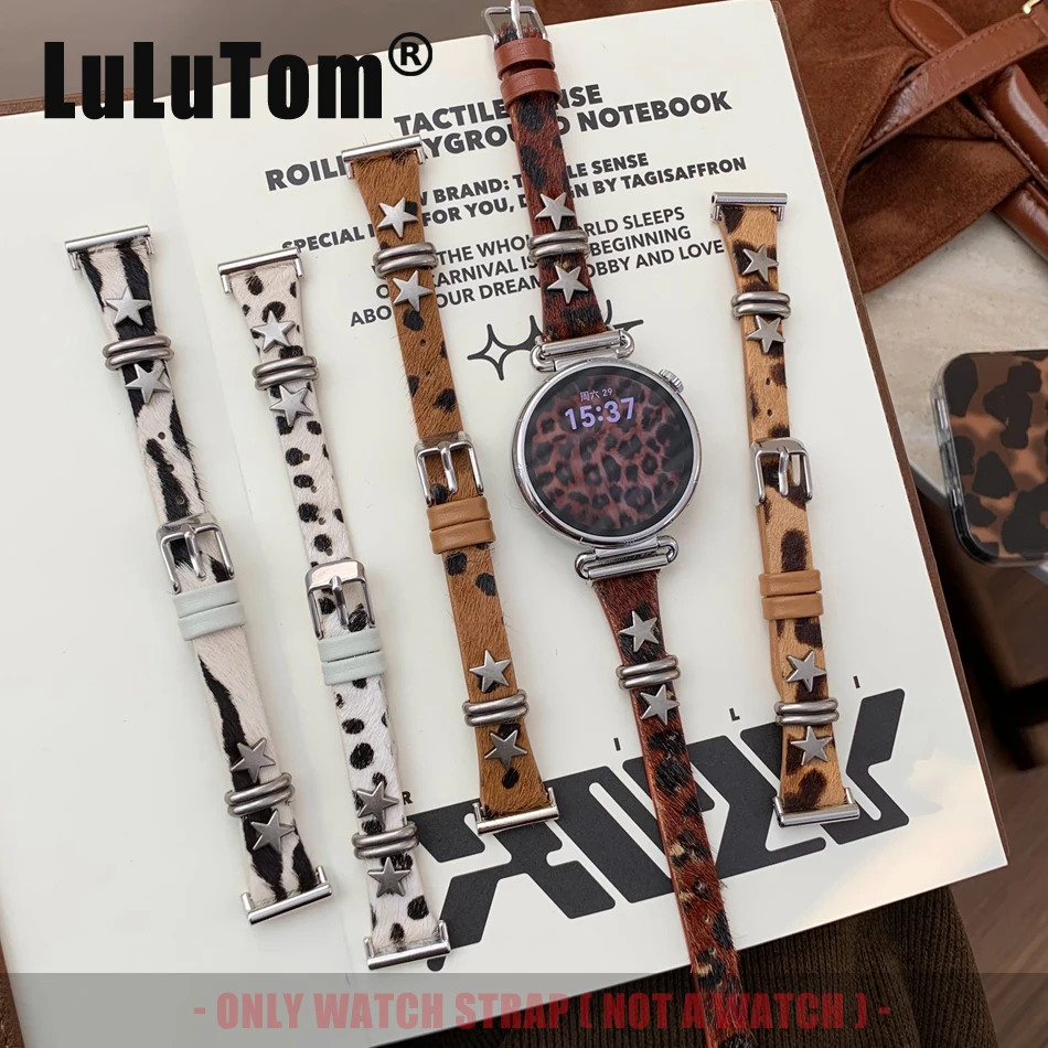 Кожаный ремешок с леопардовым принтом для Samsung Galaxy Watch 8 Ultra 7 6 5 4 40/44 мм, классический ремешок Huawei GT 5 4 3 Pro 41/46 мм, ремешок 18/20/22 мм
Кожаный ремешок с леопардовым принтом для Samsung Galaxy Watch 8 Ultra 7 6 5 4 40/44 мм, классический ремешок Huawei GT 5 4 3 Pro 41/46 мм, ремешок 18/20/22 мм
