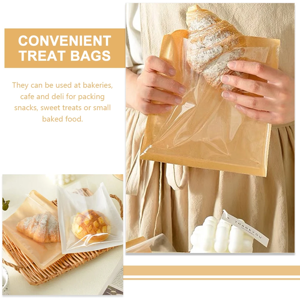 100pcs Greaseproof Paper Bags Bakery Packaging Sandwich Cookie Dessert Clear Window Food Safe Moisture Resistant for Cafe
100pcs Greaseproof Paper Bags Bakery Packaging Sandwich Cookie Dessert Clear Window Food Safe Moisture Resistant for Cafe