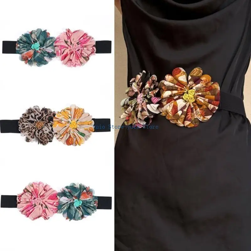 X7XB Ladies Elegant Waist Belt Delicate Flower Decors Stretchy Belt Universal Dress Women Summer Shirt Waist Belt
X7XB Ladies Elegant Waist Belt Delicate Flower Decors Stretchy Belt Universal Dress Women Summer Shirt Waist Belt