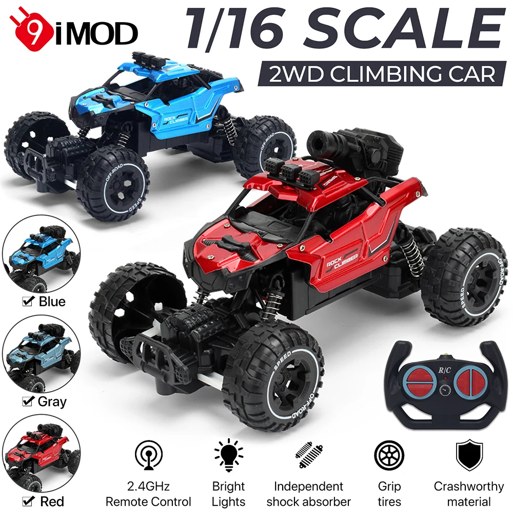 9IMOD RC Cars 1/16 4CH Alloy Off-Road Vehicle 2.4GHz Missile Launching Remote Control Alloy Off-road High Speed Climbing Vehicle
9IMOD RC Cars 1/16 4CH Alloy Off-Road Vehicle 2.4GHz Missile Launching Remote Control Alloy Off-road High Speed Climbing Vehicle