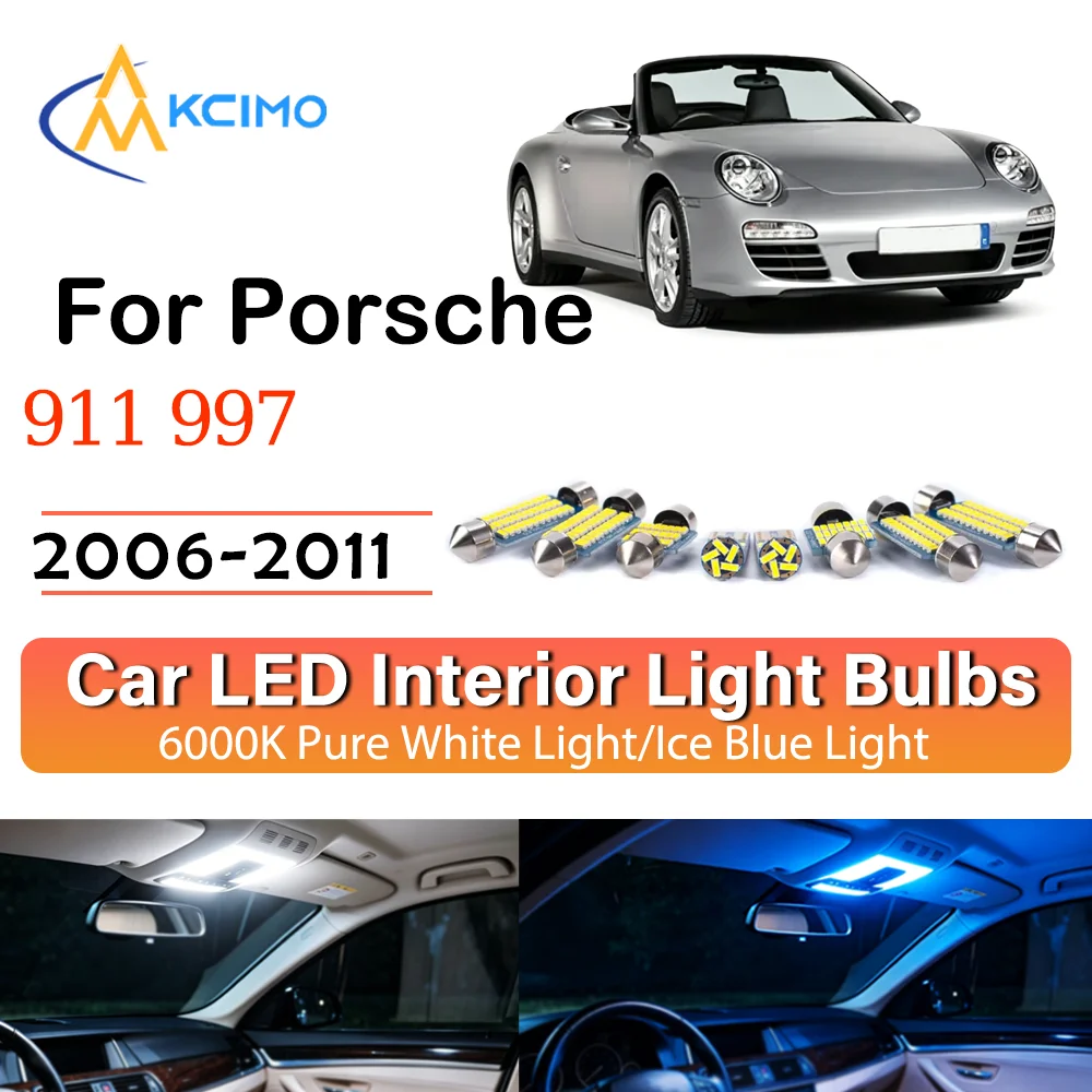 High Quality LED Interior Lights For Porsche 911 997 2006-2011 Two Colors Choice Super Bright Easy Install Decor
High Quality LED Interior Lights For Porsche 911 997 2006-2011 Two Colors Choice Super Bright Easy Install Decor