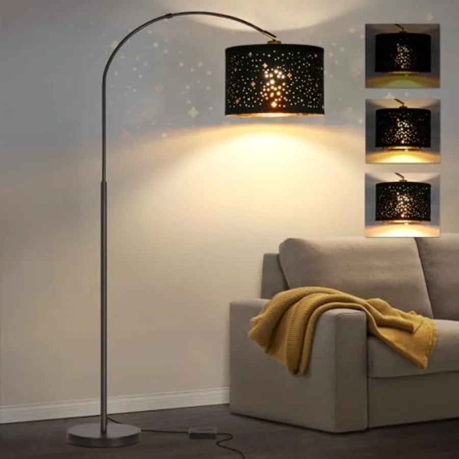 Dimmable Floor Lamp, Arc Floor Lamp for Living Room, Arched Tall Modern Standing Lamp with Adjustable Star Shade, Mid Century L
Dimmable Floor Lamp, Arc Floor Lamp for Living Room, Arched Tall Modern Standing Lamp with Adjustable Star Shade, Mid Century L
