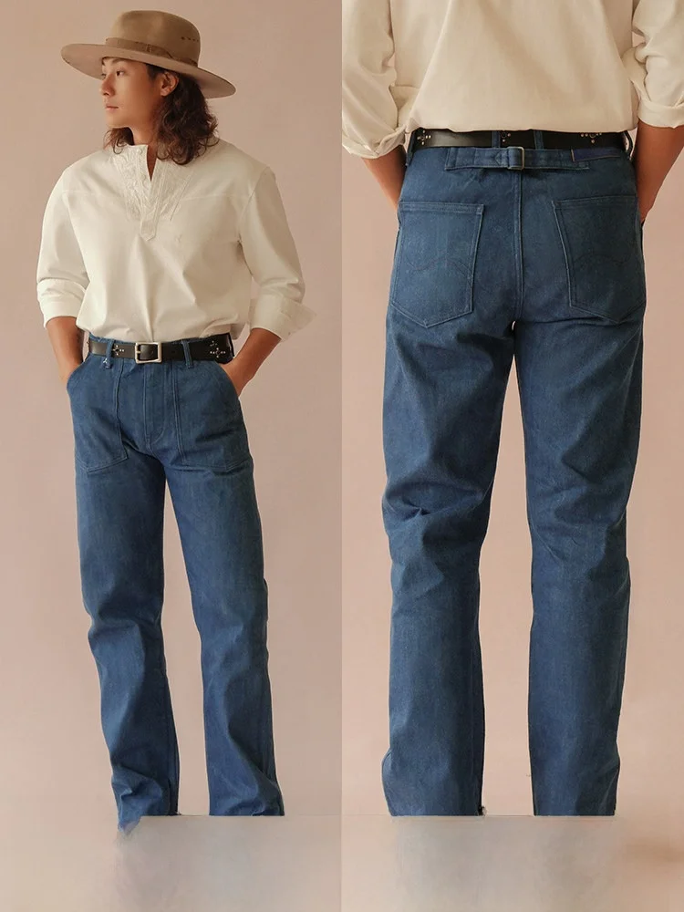 MBBCAR Tear Blue Series Bio-Based Denim Jeans Straight Leg Narrow Waist Red Ear Casual Cotton Jeans Youth Wear
MBBCAR Tear Blue Series Bio-Based Denim Jeans Straight Leg Narrow Waist Red Ear Casual Cotton Jeans Youth Wear