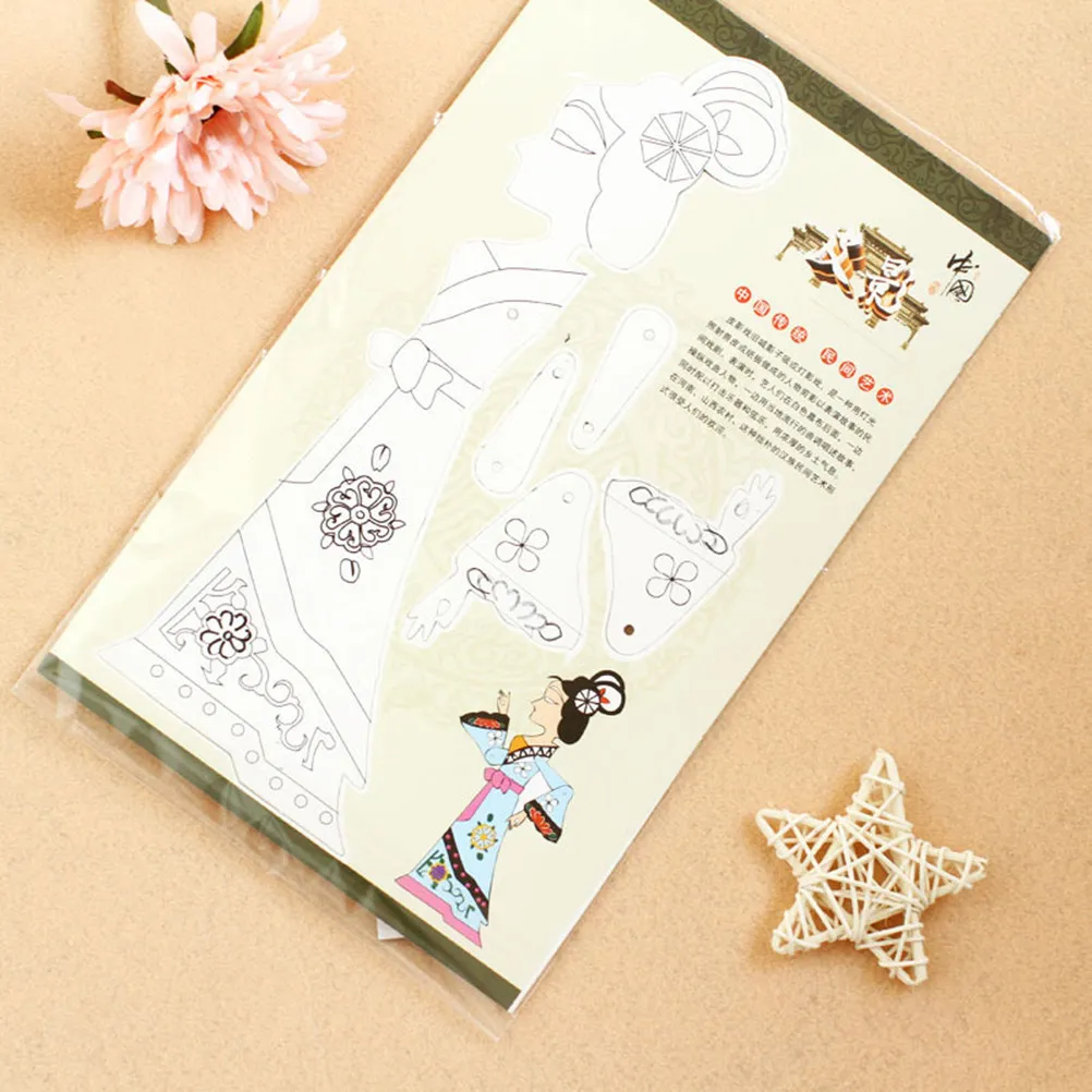 4Pcs DIY Handicraft Materials Chinese Shadow Puppetry Traditional Culture Painting Drawing Educational Set Early Learning
4Pcs DIY Handicraft Materials Chinese Shadow Puppetry Traditional Culture Painting Drawing Educational Set Early Learning