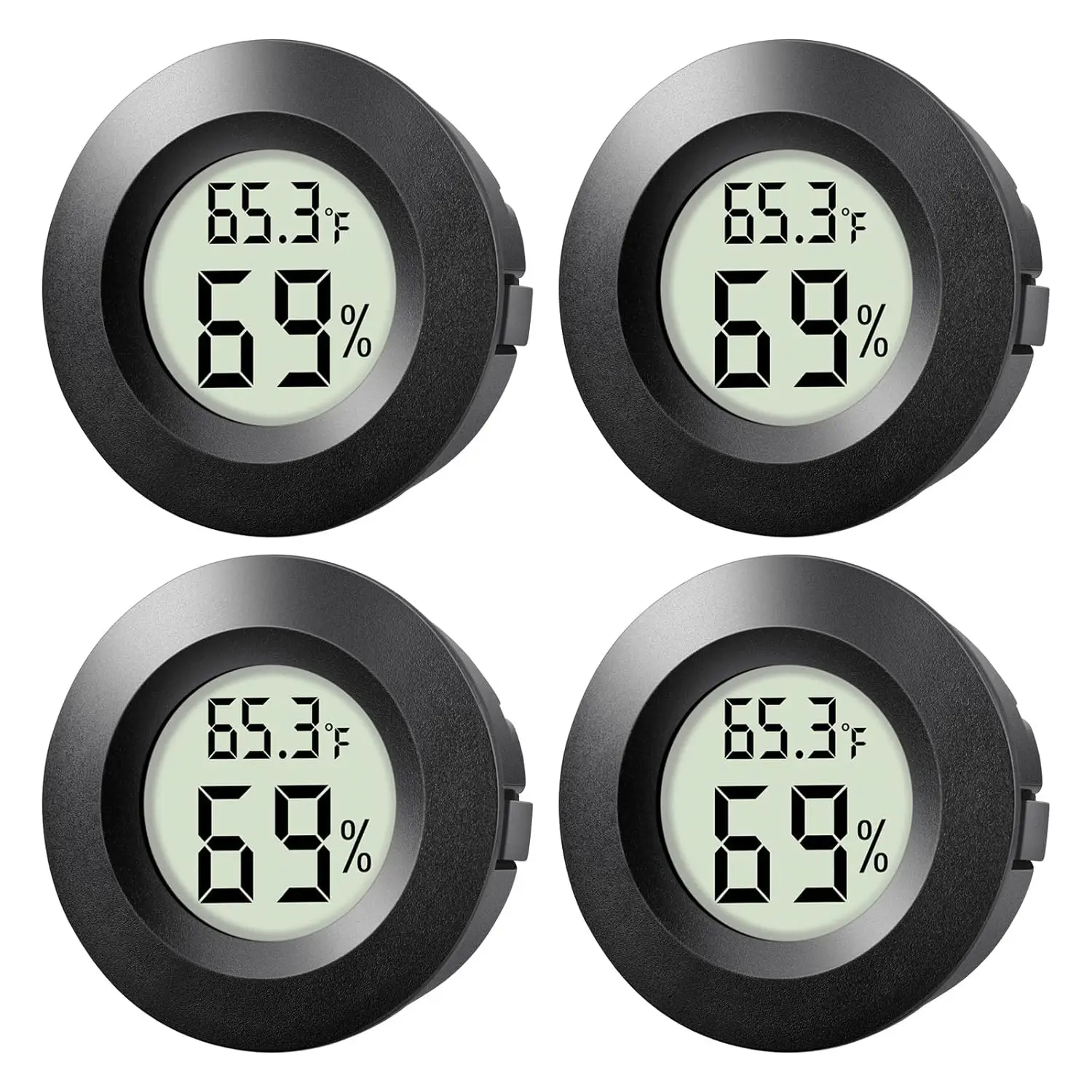 4-Pack Mini Digital Hygrometer Thermometer, Indoor/Outdoor Humidity Meter with LCD Display for Reptile Tanks & Jars
4-Pack Mini Digital Hygrometer Thermometer, Indoor/Outdoor Humidity Meter with LCD Display for Reptile Tanks & Jars
