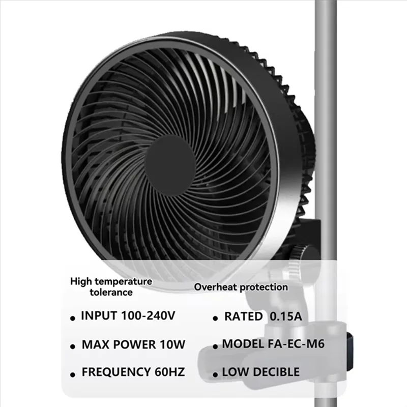 AB42-European Model 6-Inch Grow Tent Fan With Clip, Long-Life EC Motor, And 10 Adjustable Speeds For Cooling
AB42-European Model 6-Inch Grow Tent Fan With Clip, Long-Life EC Motor, And 10 Adjustable Speeds For Cooling