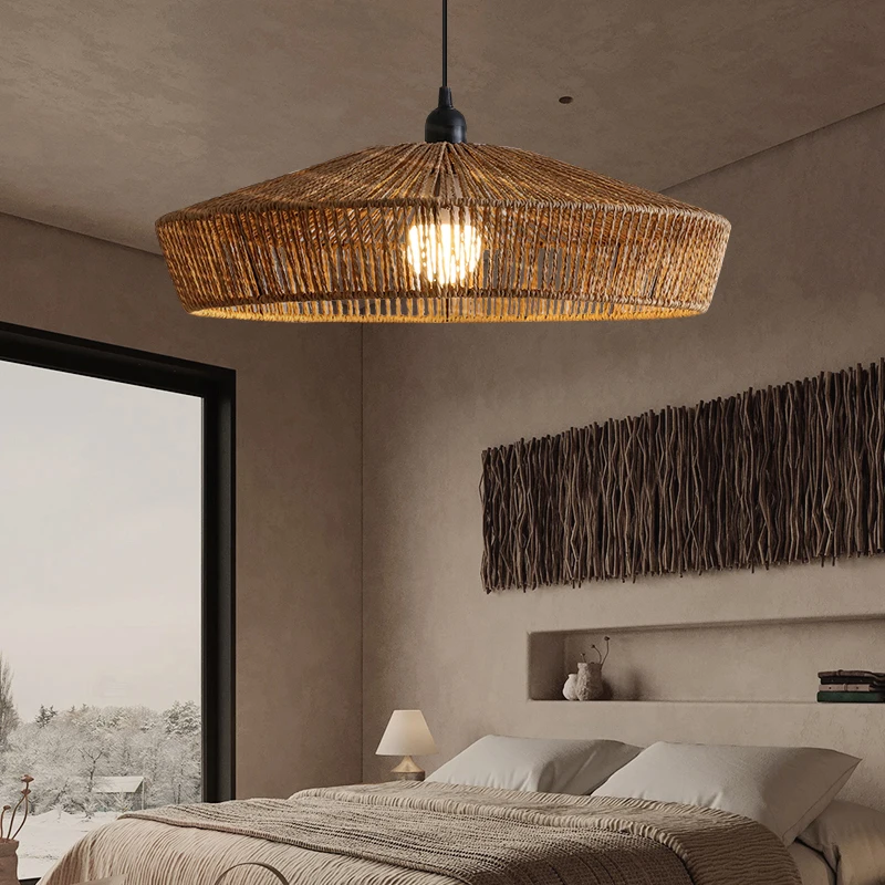 Japanese Wabi Sabi Rattan Pendant Lights Vintage Hemp Rope Hanging Lamp Kitchen Bar Lighting Living Room Suspension Luminaire
Japanese Wabi Sabi Rattan Pendant Lights Vintage Hemp Rope Hanging Lamp Kitchen Bar Lighting Living Room Suspension Luminaire
