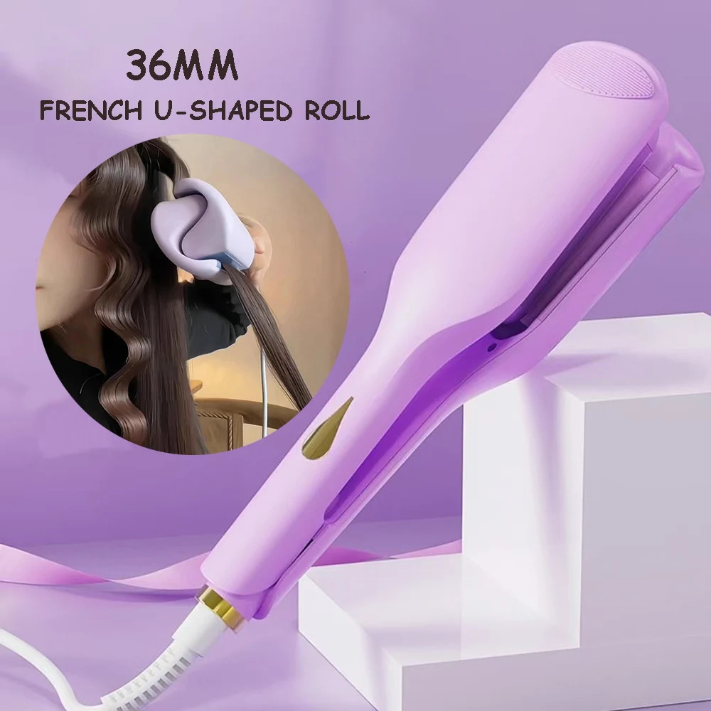 36mm Deep Wave Hair Crimper Negative Ion - Adjustable Temperature Electric Curling Iron Long Lasting Wavy Hair Hair Styling Tool 
36mm Deep Wave Hair Crimper Negative Ion - Adjustable Temperature Electric Curling Iron Long Lasting Wavy Hair Hair Styling Tool