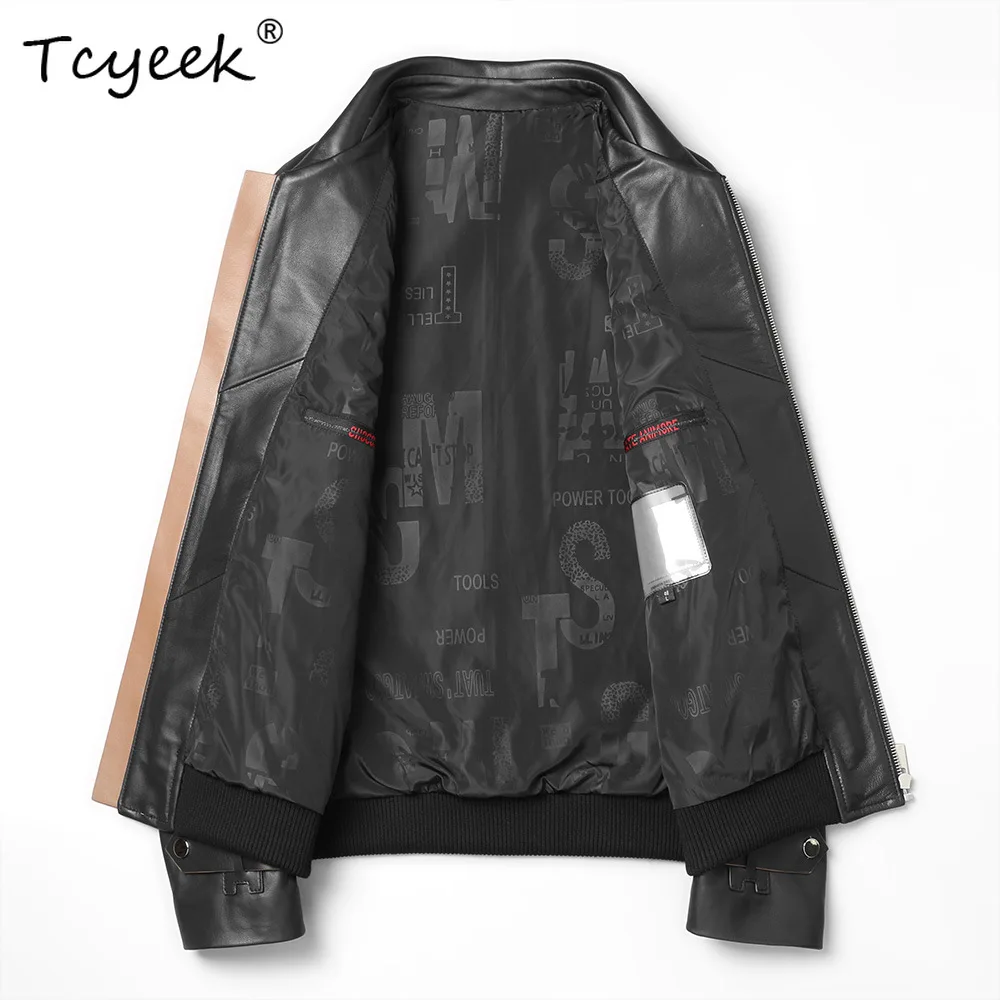 Tcyeek Top Layer Sheepskin Genuine Leather Jacket Men Chic Autumn Clothes Business Casual Mens Jackets Slim Fit Jaqueta De Couro
Tcyeek Top Layer Sheepskin Genuine Leather Jacket Men Chic Autumn Clothes Business Casual Mens Jackets Slim Fit Jaqueta De Couro