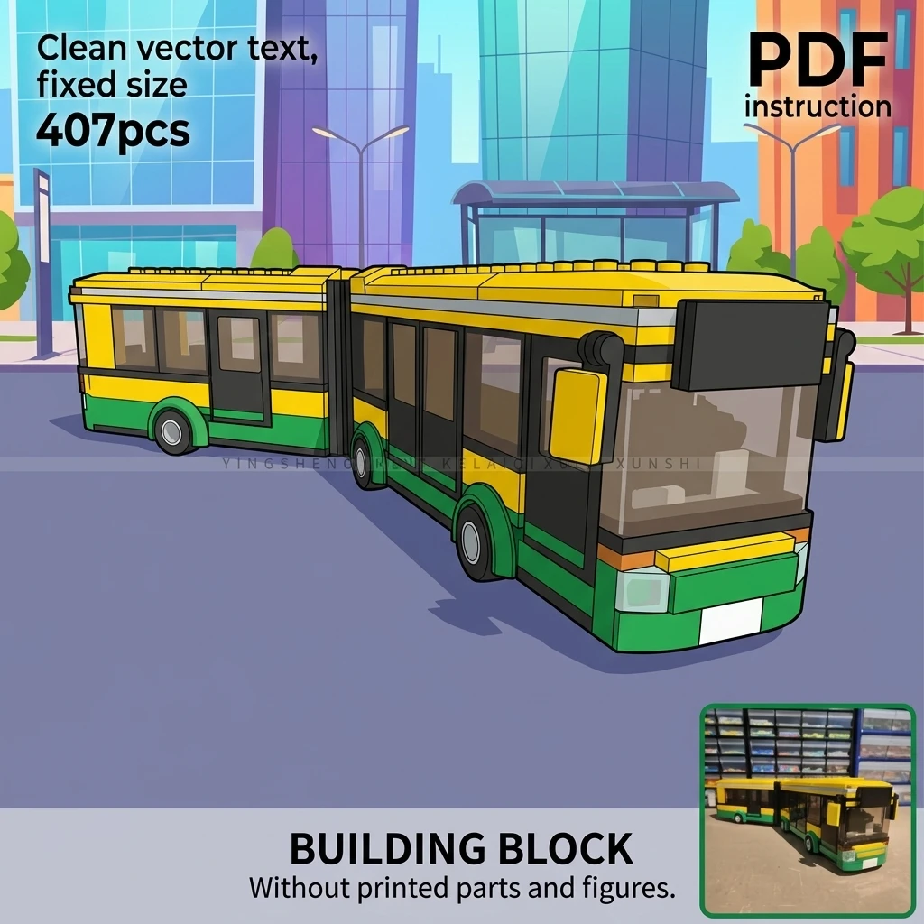 MOC Articulated Bus Building Blocks For 7641 City Street Expansion Roof Mod Vehicle Diorama Display Brick Set Adult
MOC Articulated Bus Building Blocks For 7641 City Street Expansion Roof Mod Vehicle Diorama Display Brick Set Adult