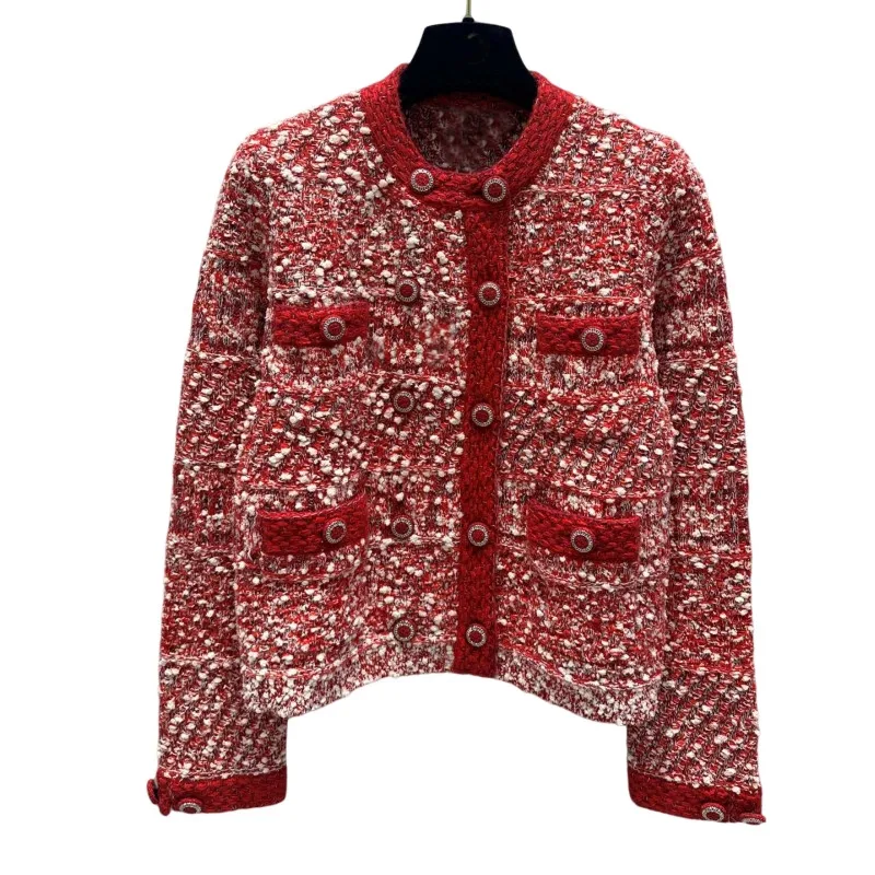 Fleece Red Cardigan Classic Double-Breasted 4-Pocket H-Style Upper Slimming Wool Coat Top Quality
Fleece Red Cardigan Classic Double-Breasted 4-Pocket H-Style Upper Slimming Wool Coat Top Quality