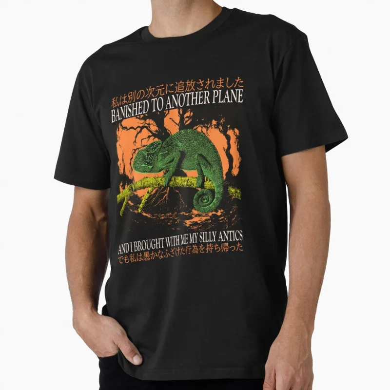 Banished Chameleon i brought with me my silly antics eldritch horror gift T shirt for men Large size Tops S-6XL 100% cotton tee
Banished Chameleon i brought with me my silly antics eldritch horror gift T shirt for men Large size Tops S-6XL 100% cotton tee